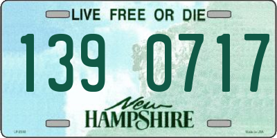 NH license plate 1390717