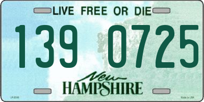 NH license plate 1390725