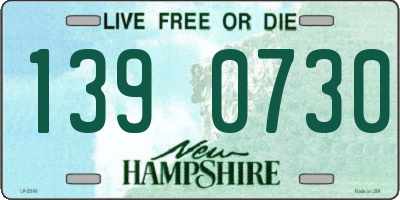 NH license plate 1390730