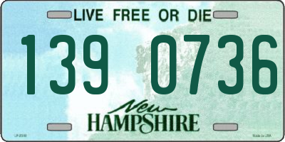 NH license plate 1390736