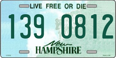 NH license plate 1390812