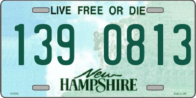 NH license plate 1390813