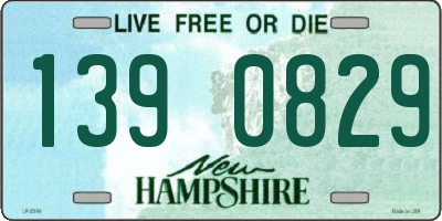 NH license plate 1390829