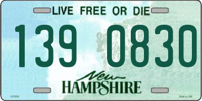 NH license plate 1390830