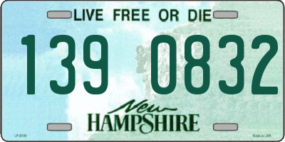 NH license plate 1390832