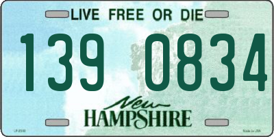 NH license plate 1390834