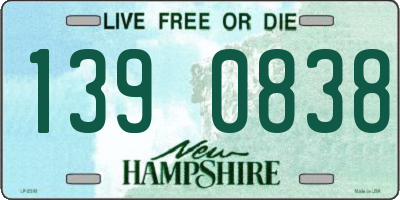 NH license plate 1390838