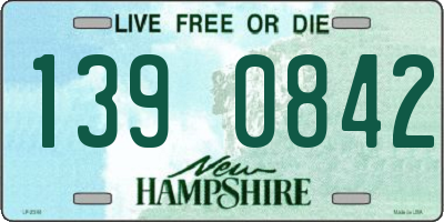 NH license plate 1390842