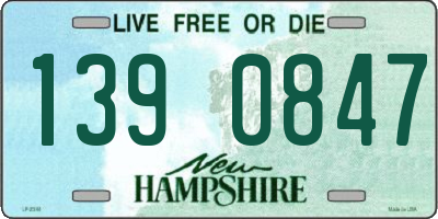 NH license plate 1390847