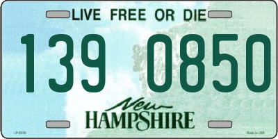 NH license plate 1390850