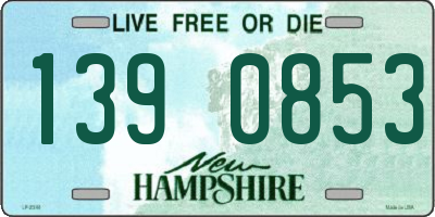 NH license plate 1390853