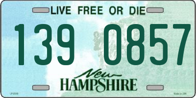 NH license plate 1390857