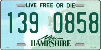 NH license plate 1390858