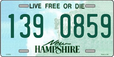 NH license plate 1390859