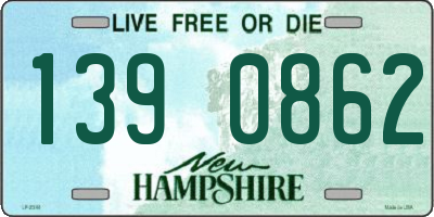 NH license plate 1390862