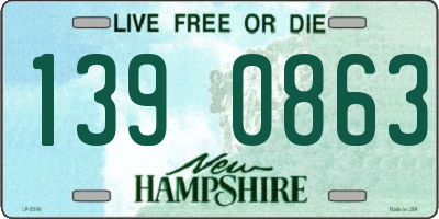 NH license plate 1390863