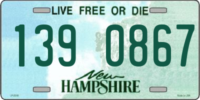 NH license plate 1390867