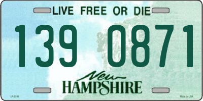 NH license plate 1390871