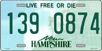 NH license plate 1390874