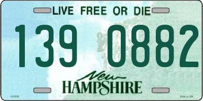 NH license plate 1390882