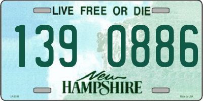 NH license plate 1390886