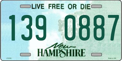 NH license plate 1390887