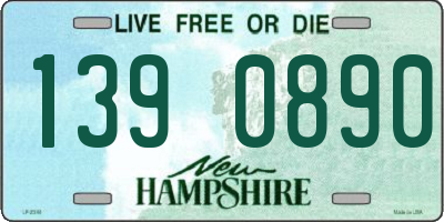 NH license plate 1390890