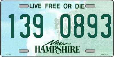 NH license plate 1390893