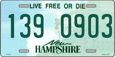 NH license plate 1390903