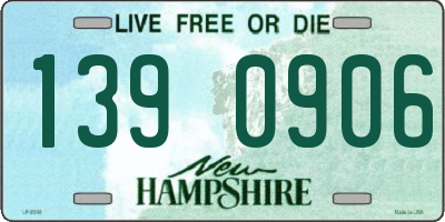 NH license plate 1390906