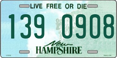 NH license plate 1390908