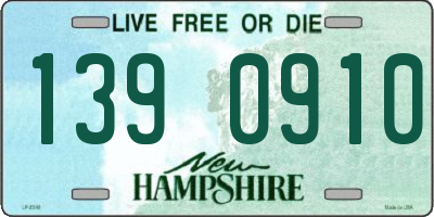 NH license plate 1390910