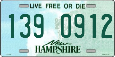 NH license plate 1390912