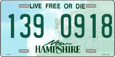 NH license plate 1390918