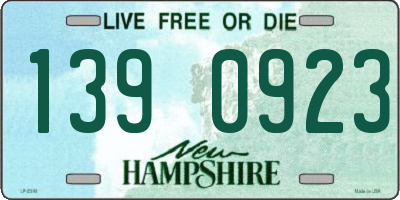 NH license plate 1390923