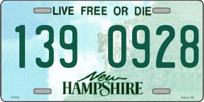 NH license plate 1390928