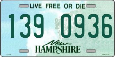 NH license plate 1390936