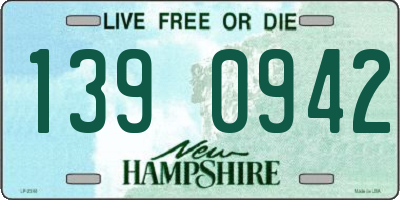 NH license plate 1390942