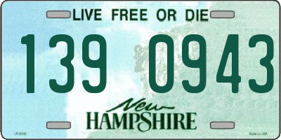 NH license plate 1390943