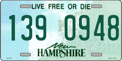 NH license plate 1390948