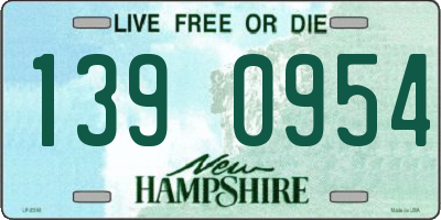 NH license plate 1390954