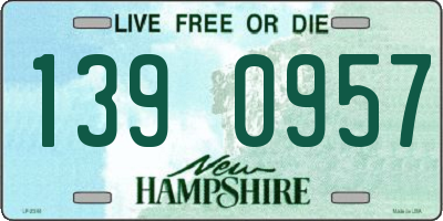 NH license plate 1390957