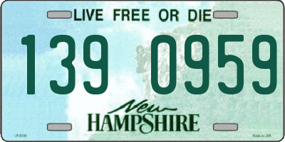 NH license plate 1390959