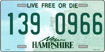 NH license plate 1390966