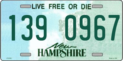 NH license plate 1390967