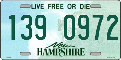 NH license plate 1390972