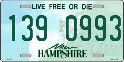 NH license plate 1390993