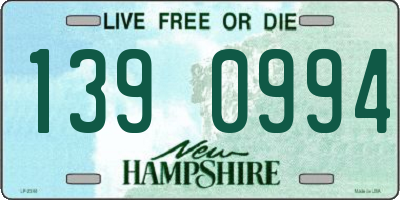 NH license plate 1390994