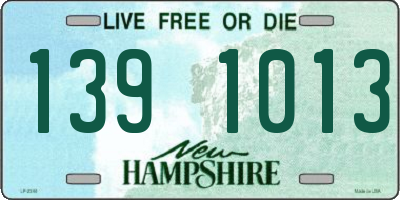 NH license plate 1391013