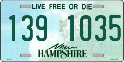 NH license plate 1391035